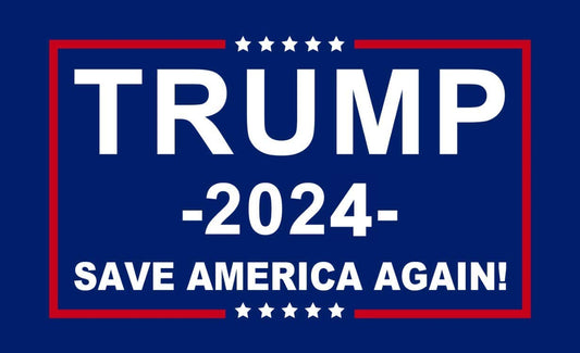 Donald Trump Flags 2024, Re-Elect Trump 2024 Flag, save America Again Flag with Brass Grommets Patriotic Outdoor Indoor Decoration Banner, 3X5 Ft