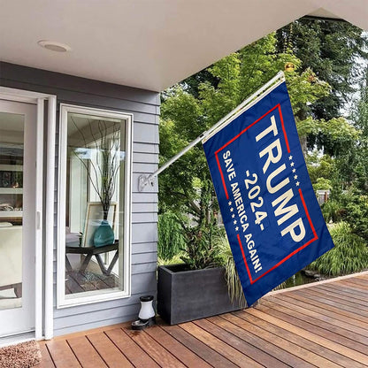 Donald Trump Flags 2024, Re-Elect Trump 2024 Flag, save America Again Flag with Brass Grommets Patriotic Outdoor Indoor Decoration Banner, 3X5 Ft