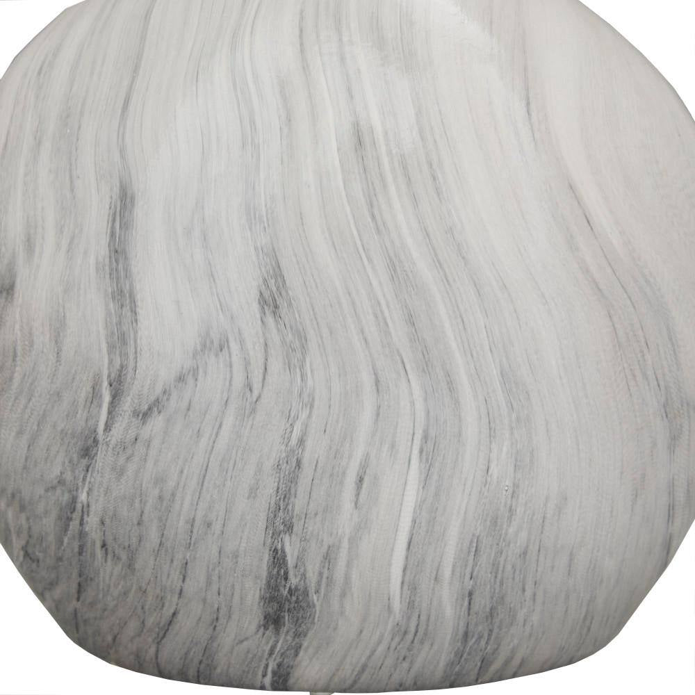 9 In., 10 In. Black Faux Marble Ceramic Decorative Vase (Set of 3)