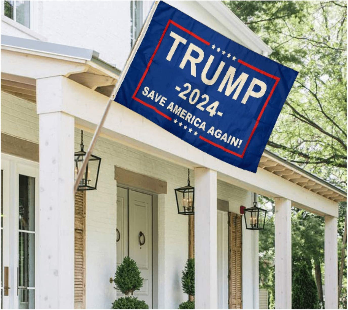 Donald Trump Flags 2024, Re-Elect Trump 2024 Flag, save America Again Flag with Brass Grommets Patriotic Outdoor Indoor Decoration Banner, 3X5 Ft