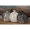 9 In., 10 In. Black Faux Marble Ceramic Decorative Vase (Set of 3)